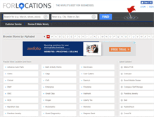 Tablet Screenshot of forlocations.com